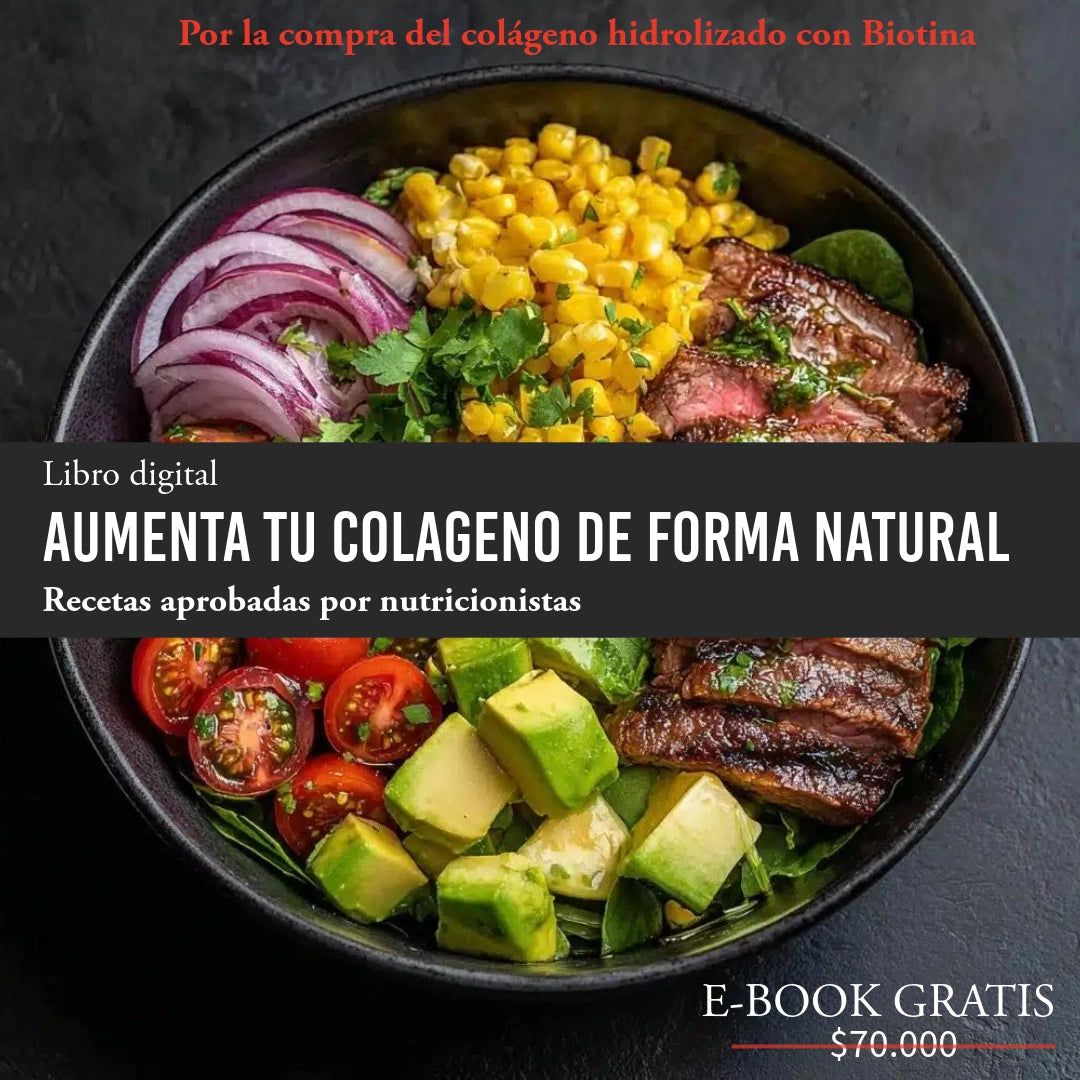 VITALIDAD CON BELLEZA NATURAL | CREATINA MONOHIDRATA + COLAGENO HIDROLIZADO CON BIOTINA