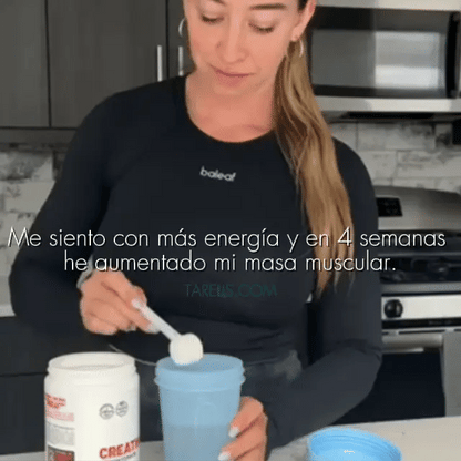 VITALIDAD CON BELLEZA NATURAL | CREATINA MONOHIDRATA + COLAGENO HIDROLIZADO CON BIOTINA