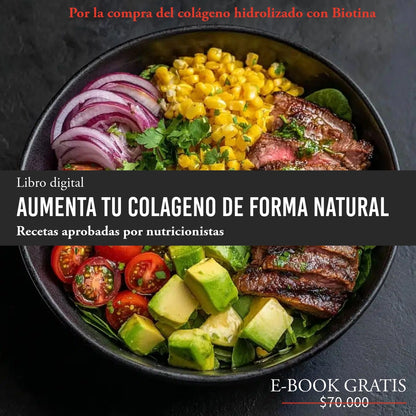 VITALIDAD CON BELLEZA NATURAL | CREATINA MONOHIDRATA + COLAGENO HIDROLIZADO CON BIOTINA